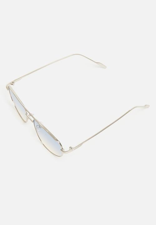 Superbalist - Callie aviator sunglasses - silver/blue