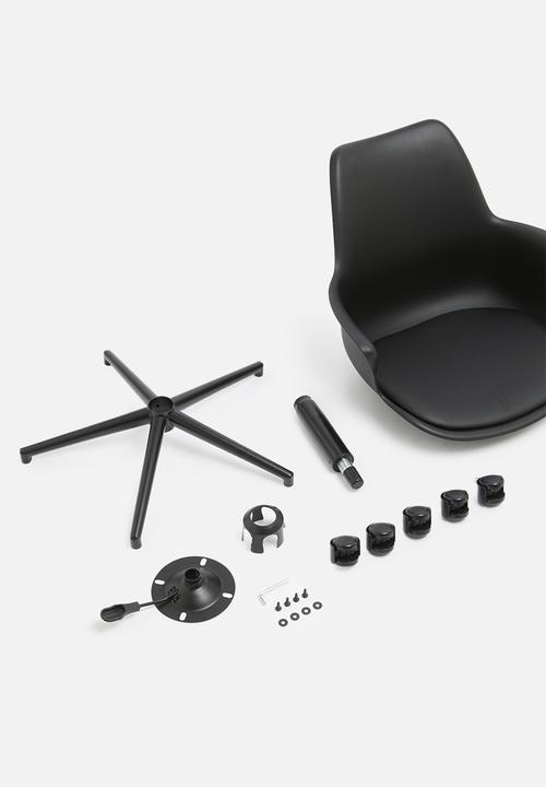 Sixth Floor - Ramsey pp office chair - black