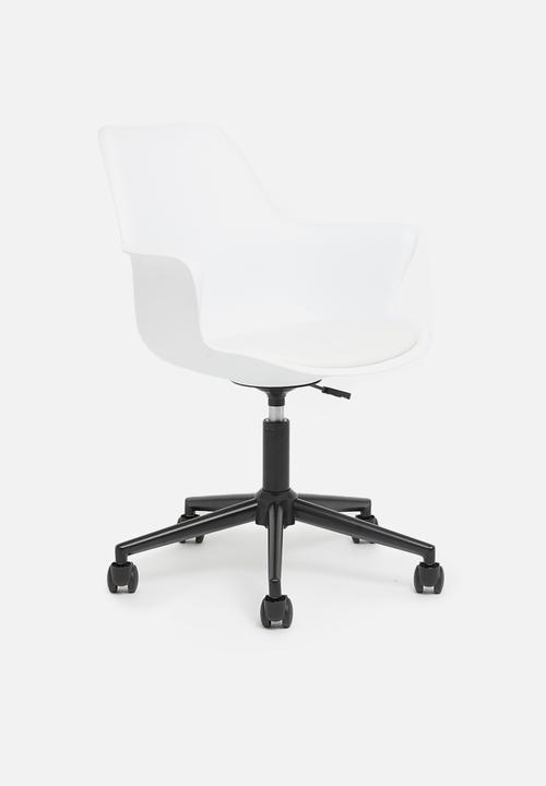 Sixth Floor - Ramsey pp office chair - white