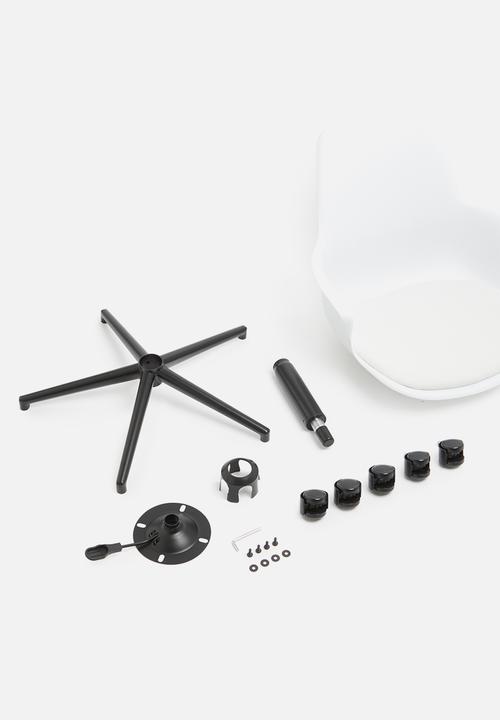 Sixth Floor - Ramsey pp office chair - white
