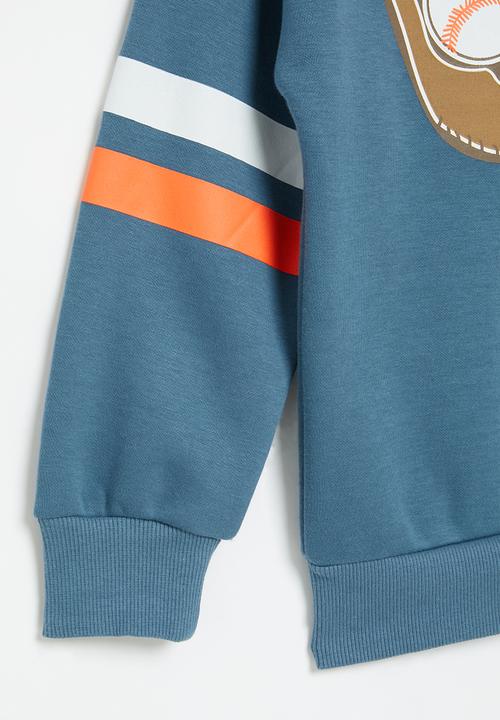 Pop Candy - Baseball sweatshirt - blue