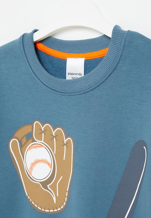 Pop Candy - Baseball sweatshirt - blue