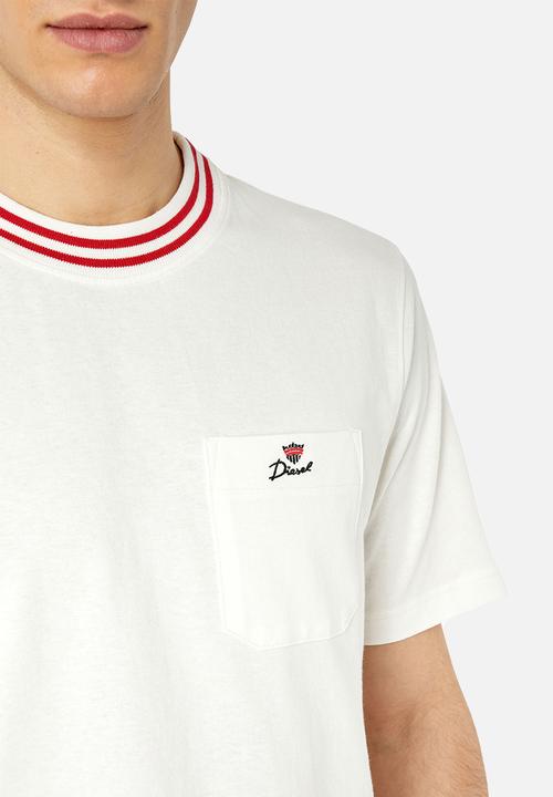 Diesel  - T-just-pocket-crow - white