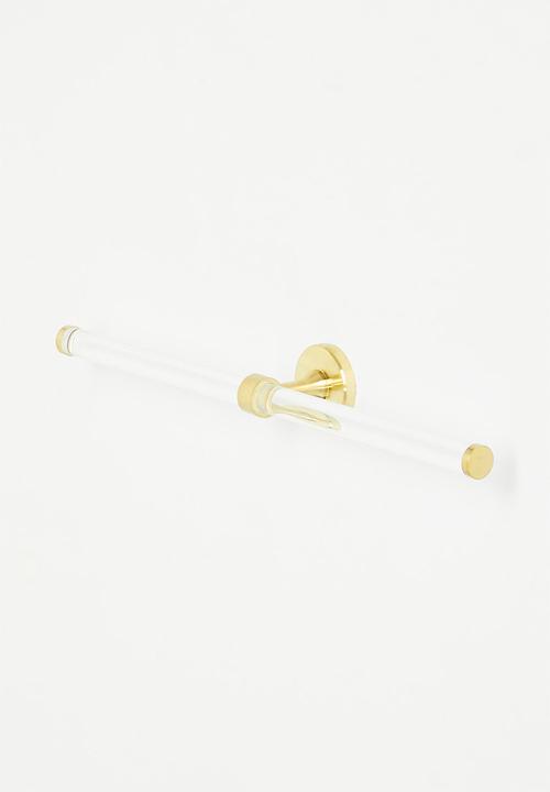 Sixth Floor - Elo acrylic hand towel holder - gold