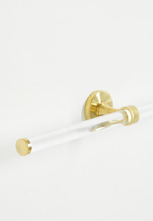 Sixth Floor - Elo acrylic hand towel holder - gold