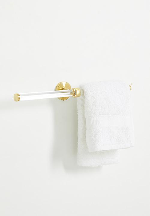 Sixth Floor - Elo acrylic hand towel holder - gold
