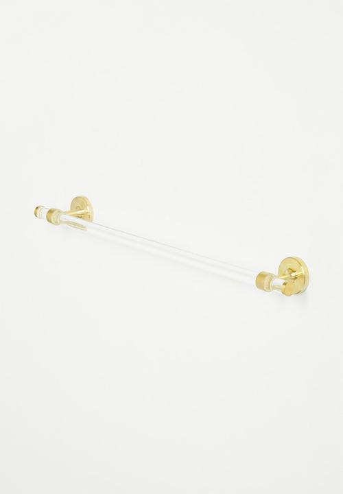 Sixth Floor - Elo acrylic towel rail - gold