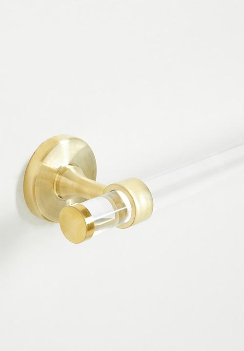 Sixth Floor - Elo acrylic towel rail - gold