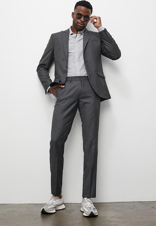 Superbalist - Slim fit 1 button blazer - charcoal