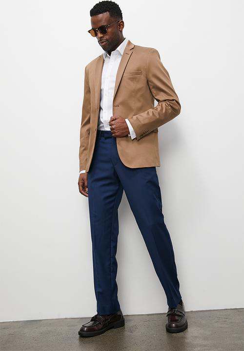 Superbalist - Cotton sateen suit jacket - mocca