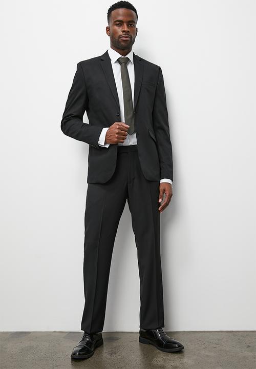 Superbalist - Cotton sateen suit jacket - black
