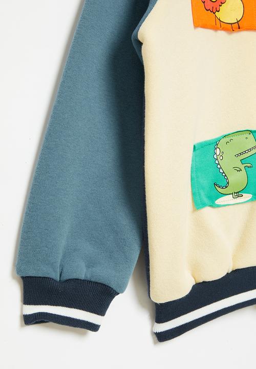 Pop Candy - Boys baseball jacket - blue multi