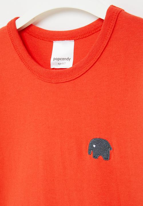 Pop Candy - Boys twofer tee - red & black