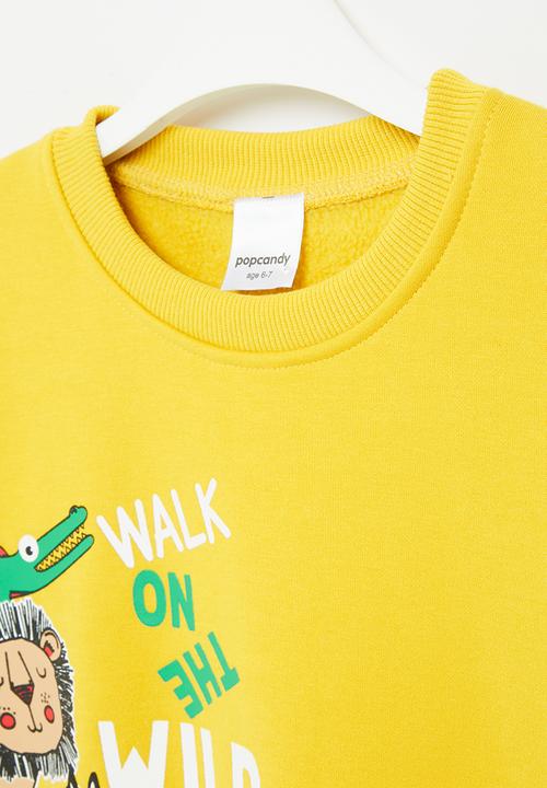 Pop Candy - Boys sweatshirt - yellow