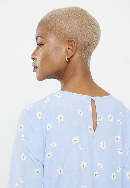 Glamorous - Ladies dress - blue spaced floral