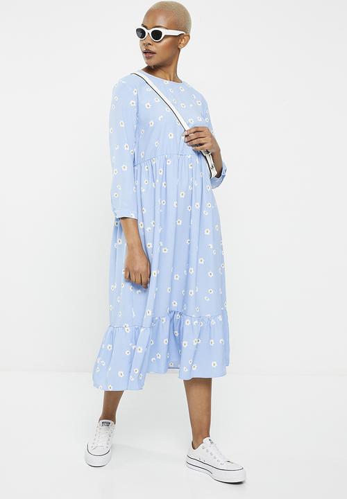 Glamorous - Ladies dress - blue spaced floral