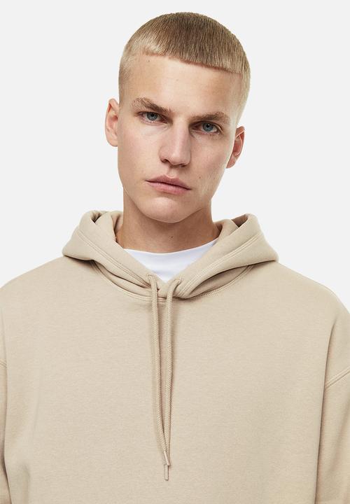 H&M - Relaxed fit hoodie - greige