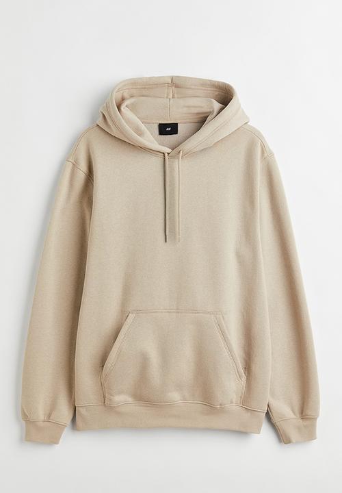 H&M - Relaxed fit hoodie - greige