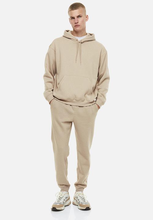 H&M - Relaxed fit hoodie - greige