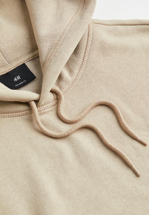 H&M - Relaxed fit hoodie - greige