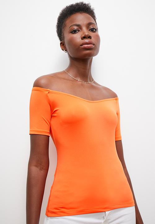 edit - Off the shoulder - orange