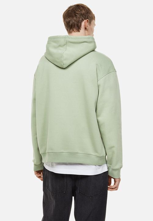H&M - Relaxed fit hoodie - light green