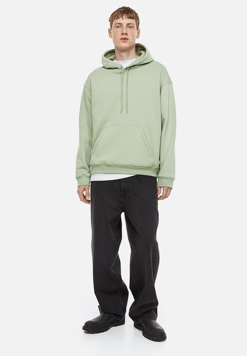 H&M - Relaxed fit hoodie - light green