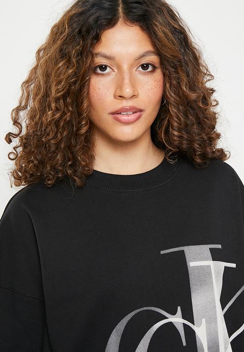 Calvin Klein - Lightbox CK sweatshirt - ck black