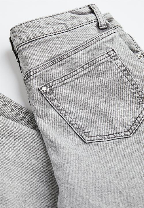 H&M - Slim regular ankle jeans - light grey