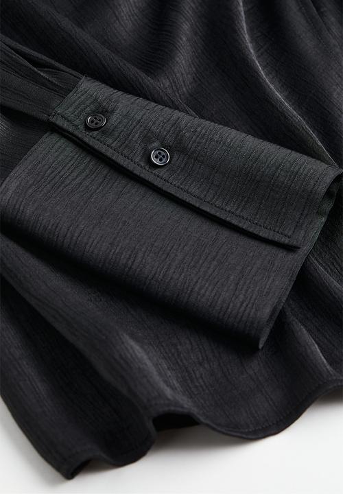H&M - Short wrapover dress - black