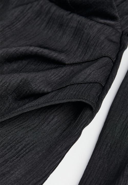 H&M - Short wrapover dress - black