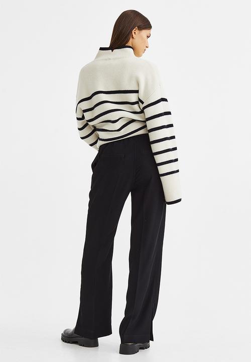 H&M - Straight trousers - black