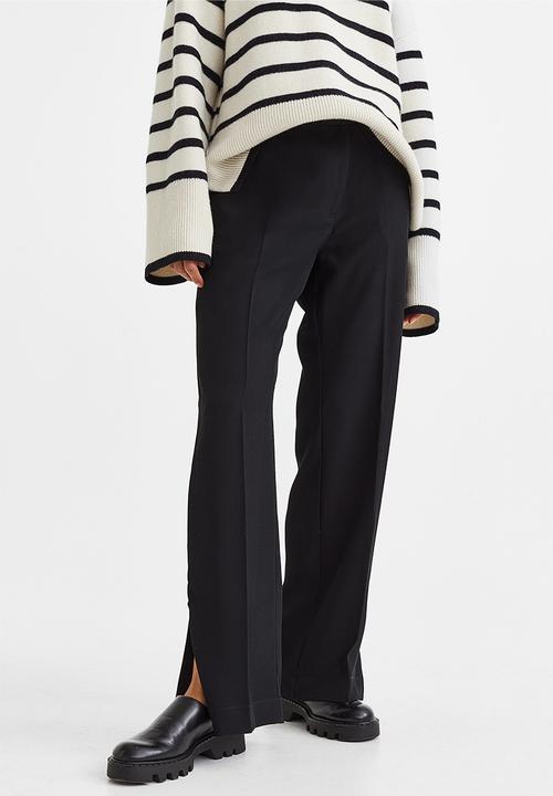H&M - Straight trousers - black