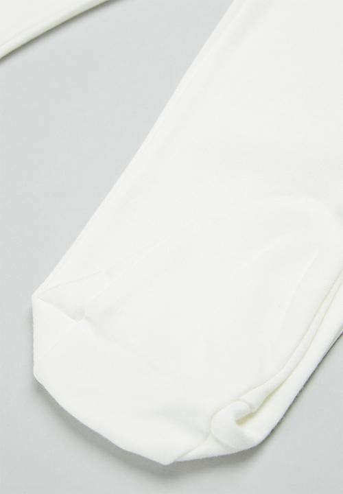 Pop Candy - Footed leggings - white