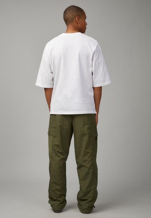 Factorie - Utility nylon trackpant - moss