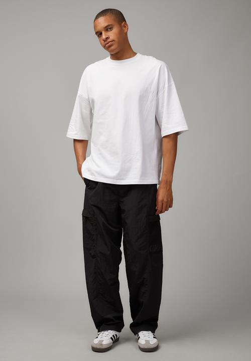 Factorie - Utility nylon trackpant - black