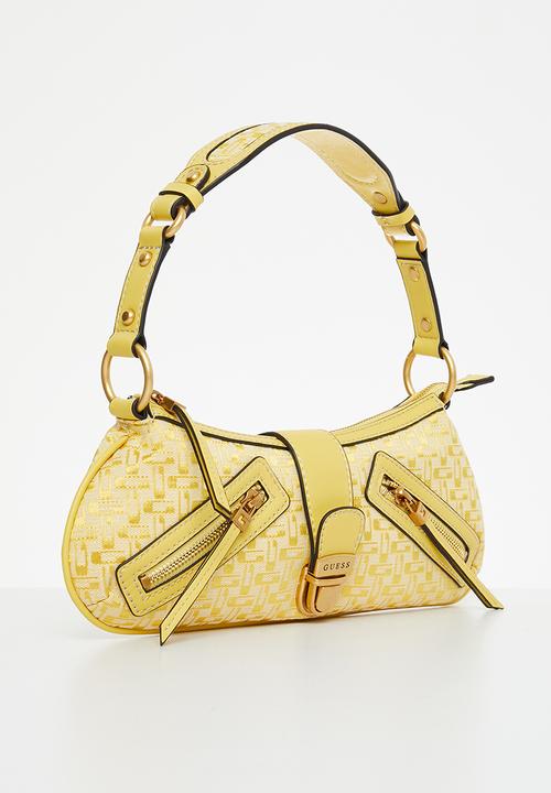 GUESS - Belle vintage tp zip shldr bag - lemon logo