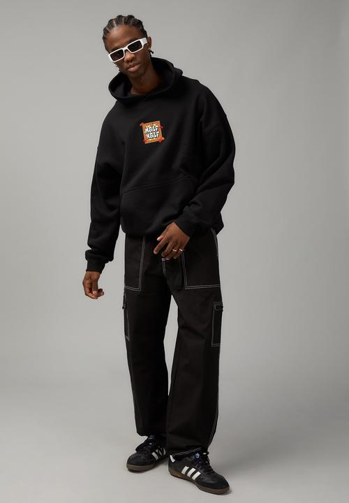 Factorie - Relaxed utility pant - black