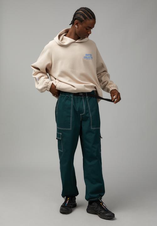 Factorie - Relaxed utility pant - vibrant teal