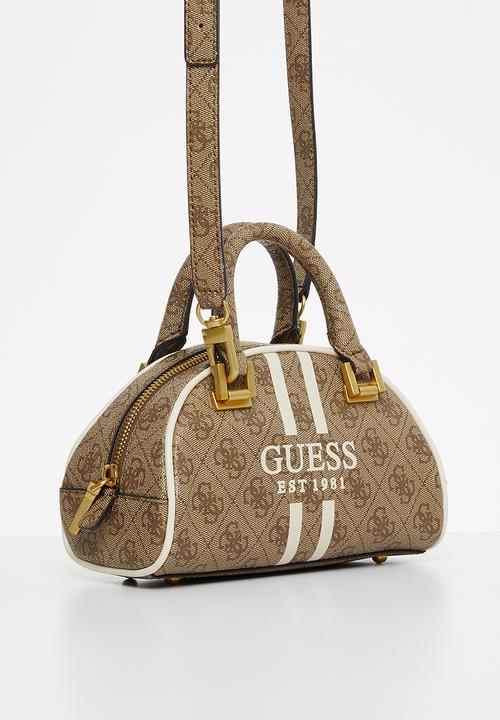 GUESS - Mildred mini bowler - latte logo