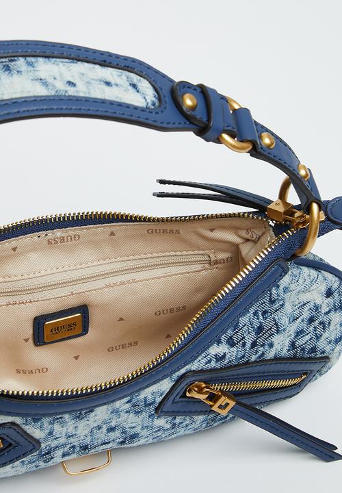 GUESS - Belle vintage tp zip shldr bag - denim logo