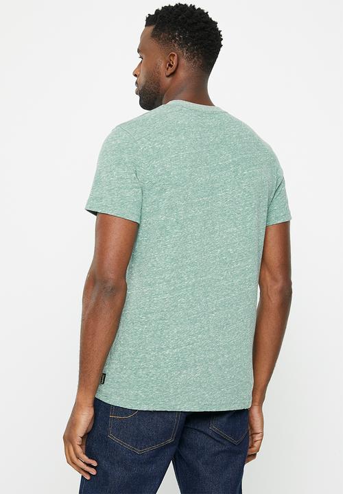 Superdry. - Vl emboss tee - the falls road green snowy