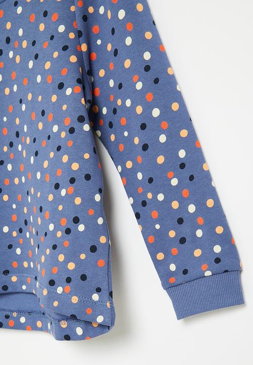 Name It - Nmfvianja ls sweat bru tt - bijou blue