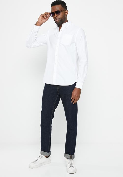 Superdry. - Vintage washed oxford shirt - optic