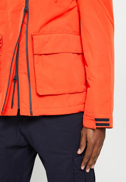 Superdry. - Ultimate windcheater - bold orange/rich navy