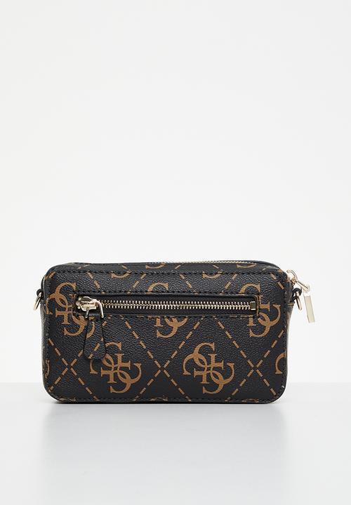 GUESS - Rea mini crossbody camera - brown logo