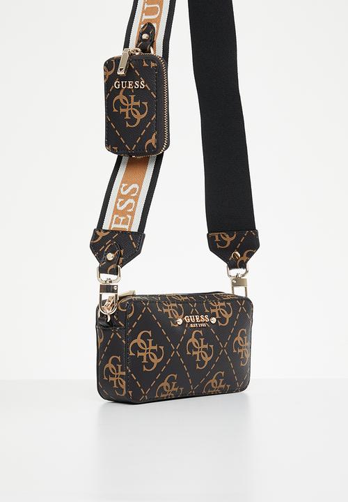 GUESS - Rea mini crossbody camera - brown logo