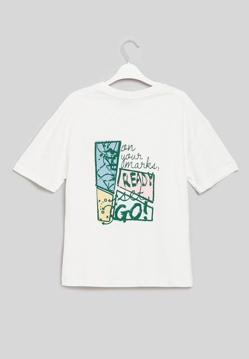 Rebel Republic - Printed tee - milk