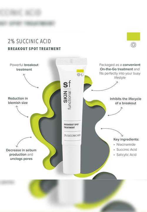 SKIN functional - 2% Succinic Acid, Breakout Spot Treatment