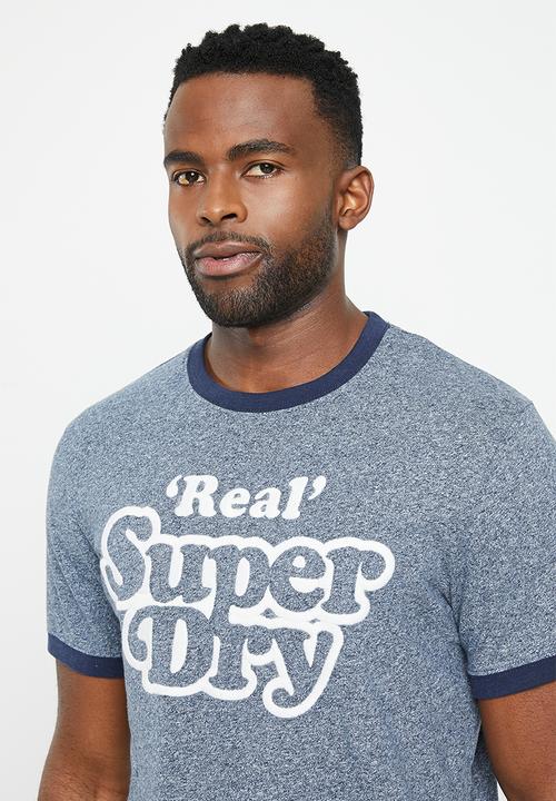 Superdry. - Vintage cooper class rngr tee - frosted navy grit